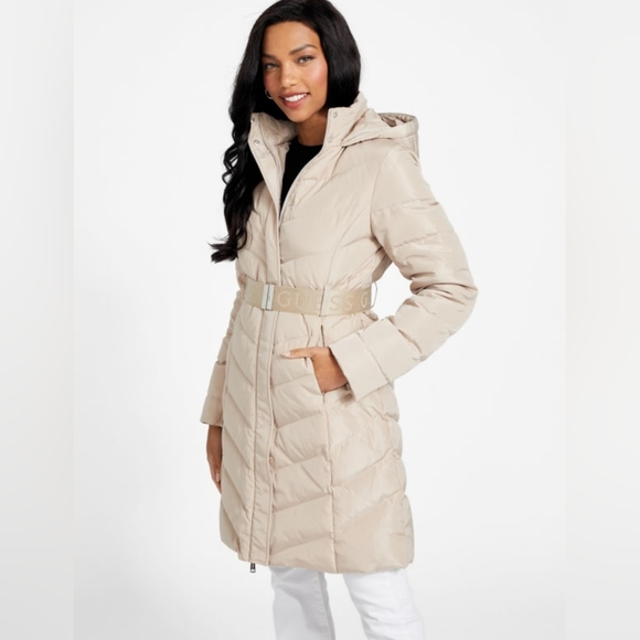 GUESS Real Down Winter Jacket size Medium - Picture 4 of 4